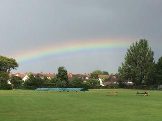 The rainbow at Dulwich Sports Ground London (DSG)